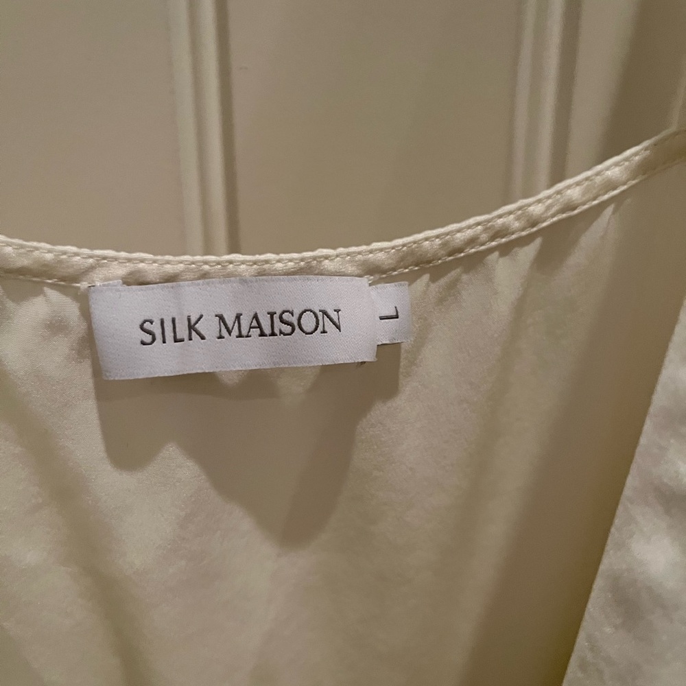 Silk Dress White